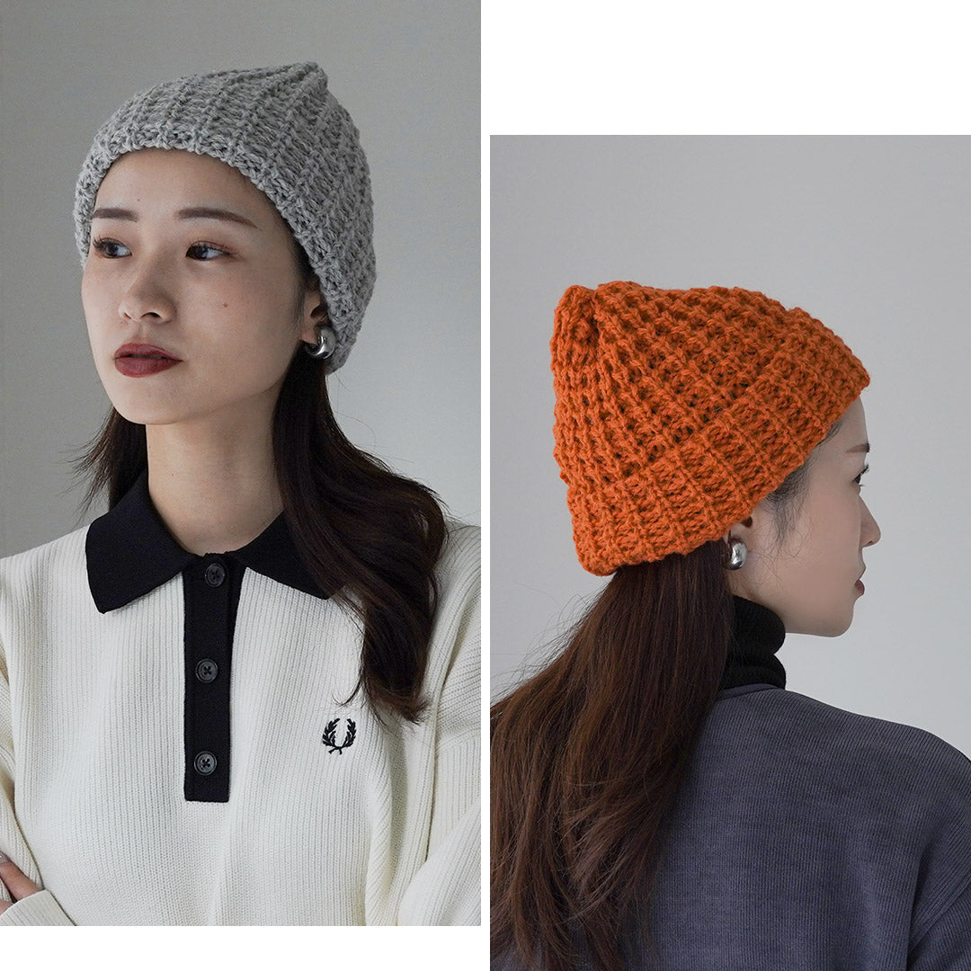 HIGHLAND 2000 / Bob Cap Tuck Stitch(羊駝毛 x 英國羊毛混合)