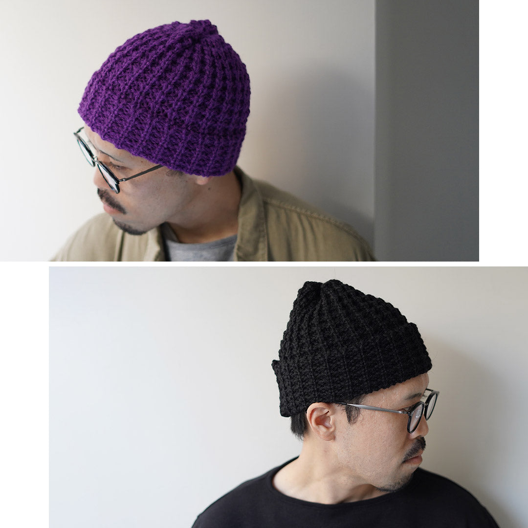 HIGHLAND 2000 / Bob Cap Tuck Stitch(羊駝毛 x 英國羊毛混合)