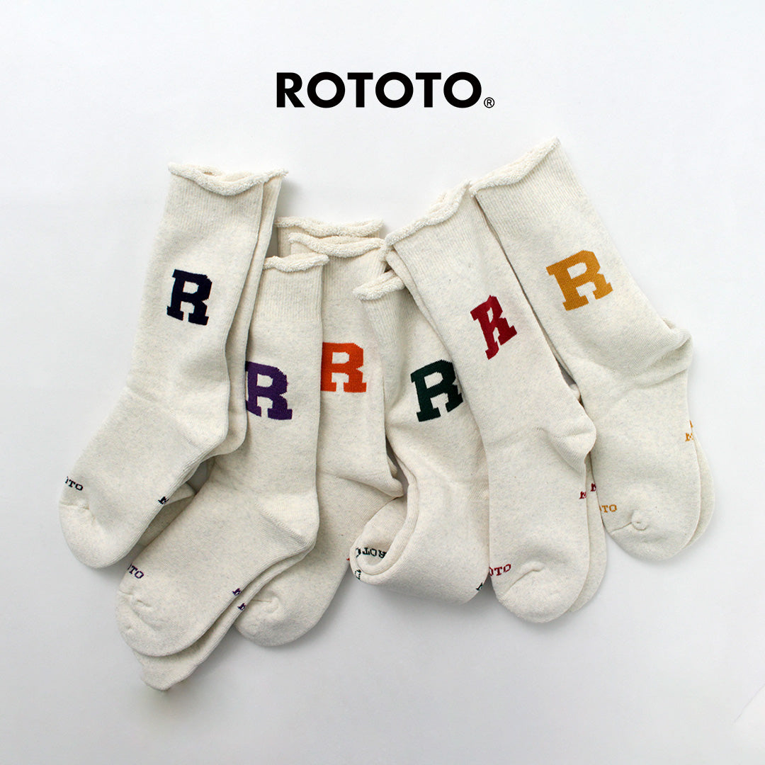 ROTOTO / Raffy Sweat Socks R Logo