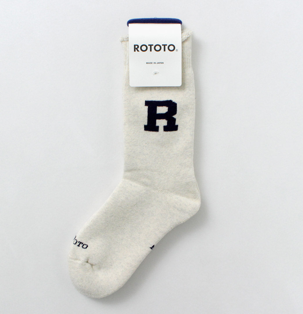 ROTOTO / Raffy Sweat Socks R Logo