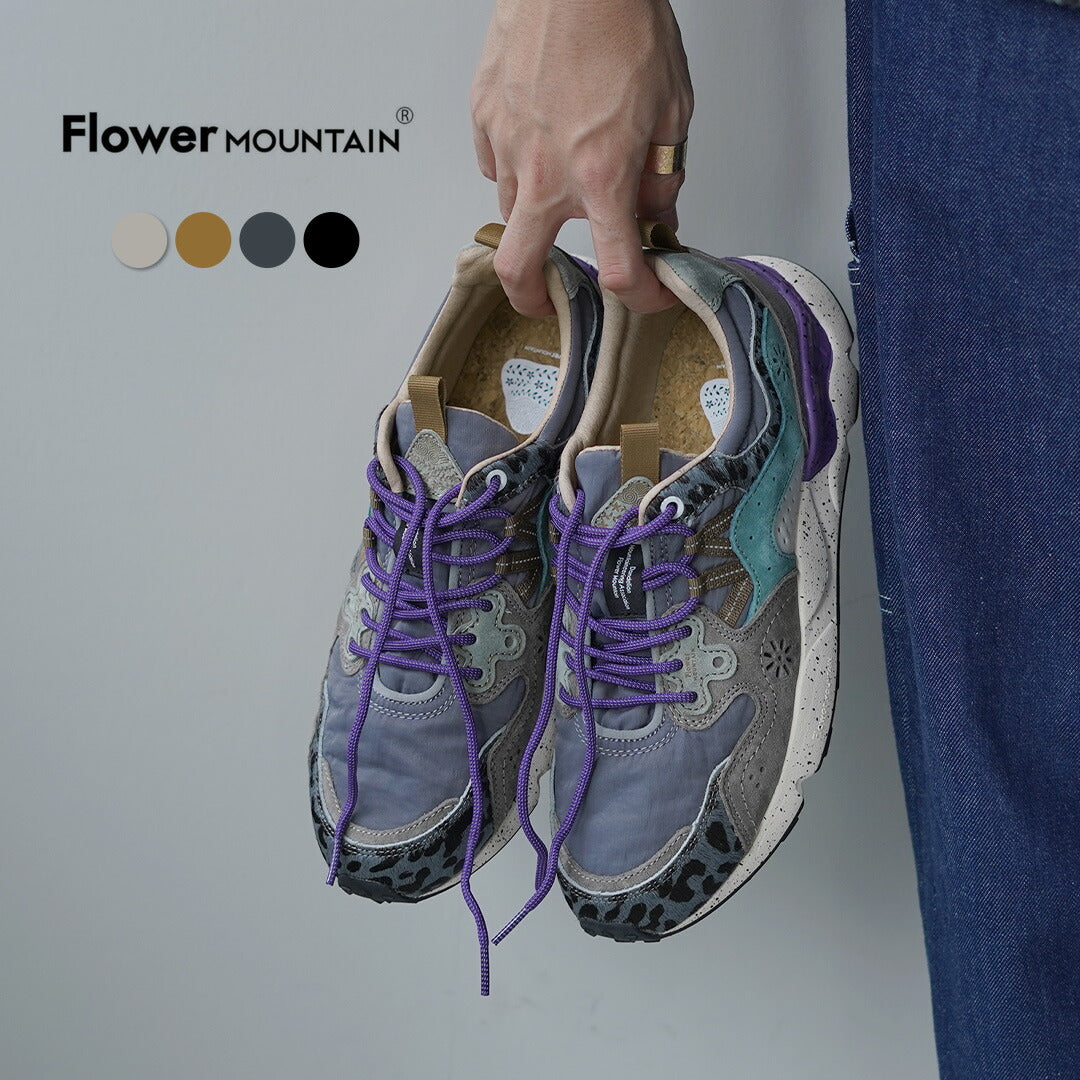 FLOWER MOUNTAIN / Yamano Three Pig Suede and Nylon Sneakers