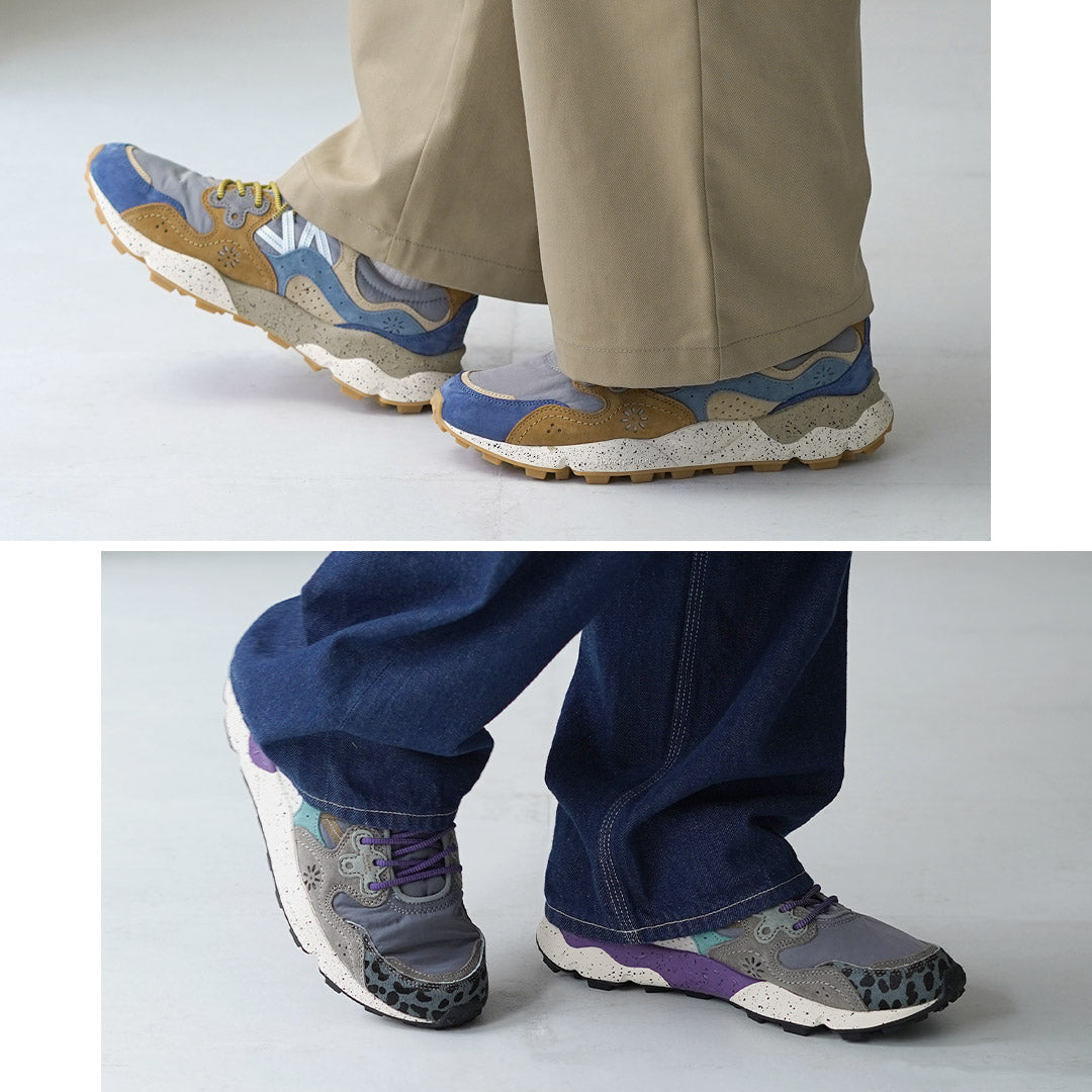 FLOWER MOUNTAIN / Yamano Three Pig Suede and Nylon Sneakers