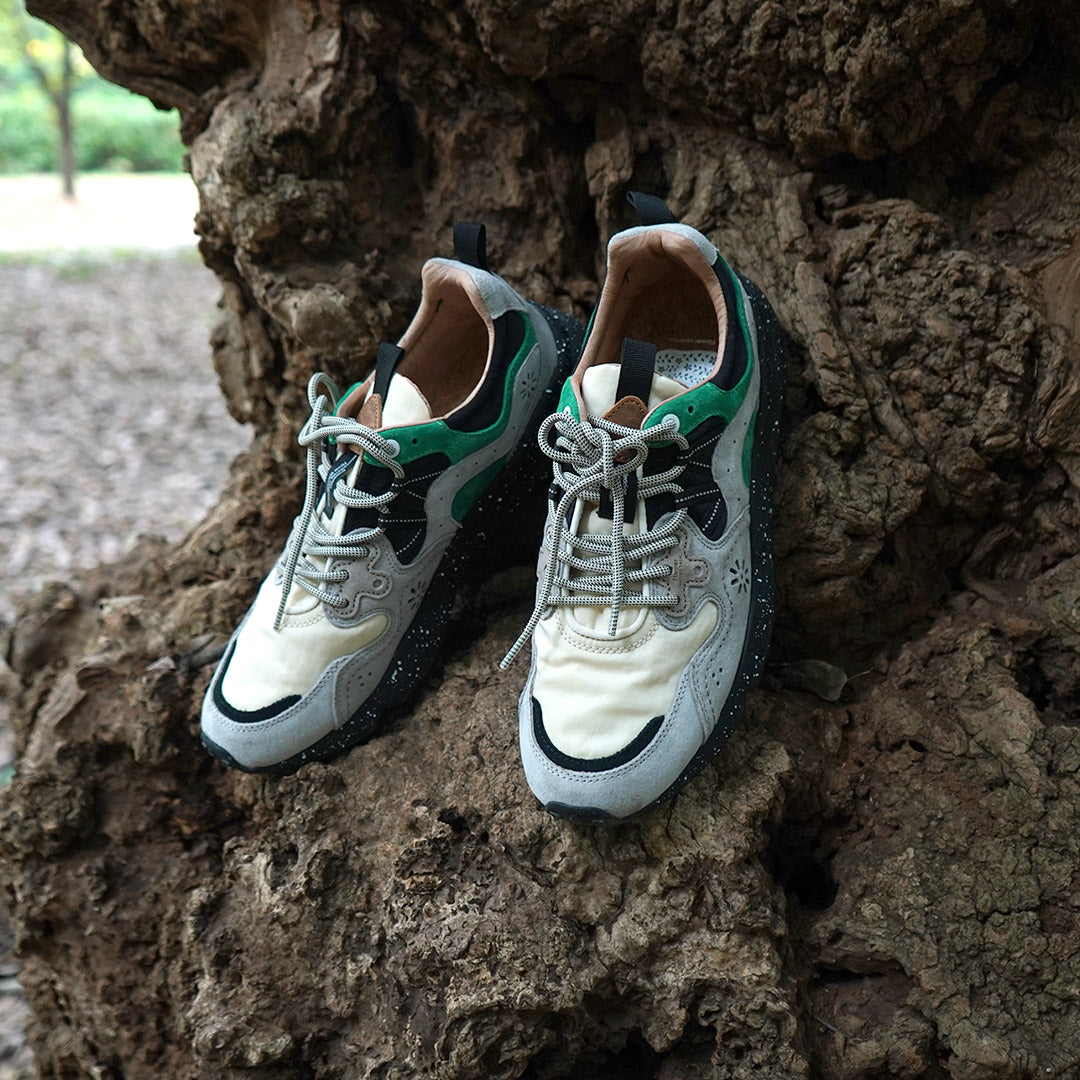 FLOWER MOUNTAIN / Yamano Three Pig Suede and Nylon Sneakers