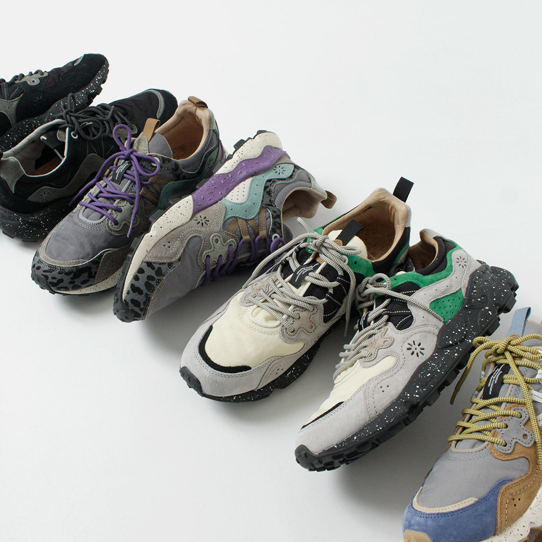 FLOWER MOUNTAIN / Yamano Three Pig Suede and Nylon Sneakers
