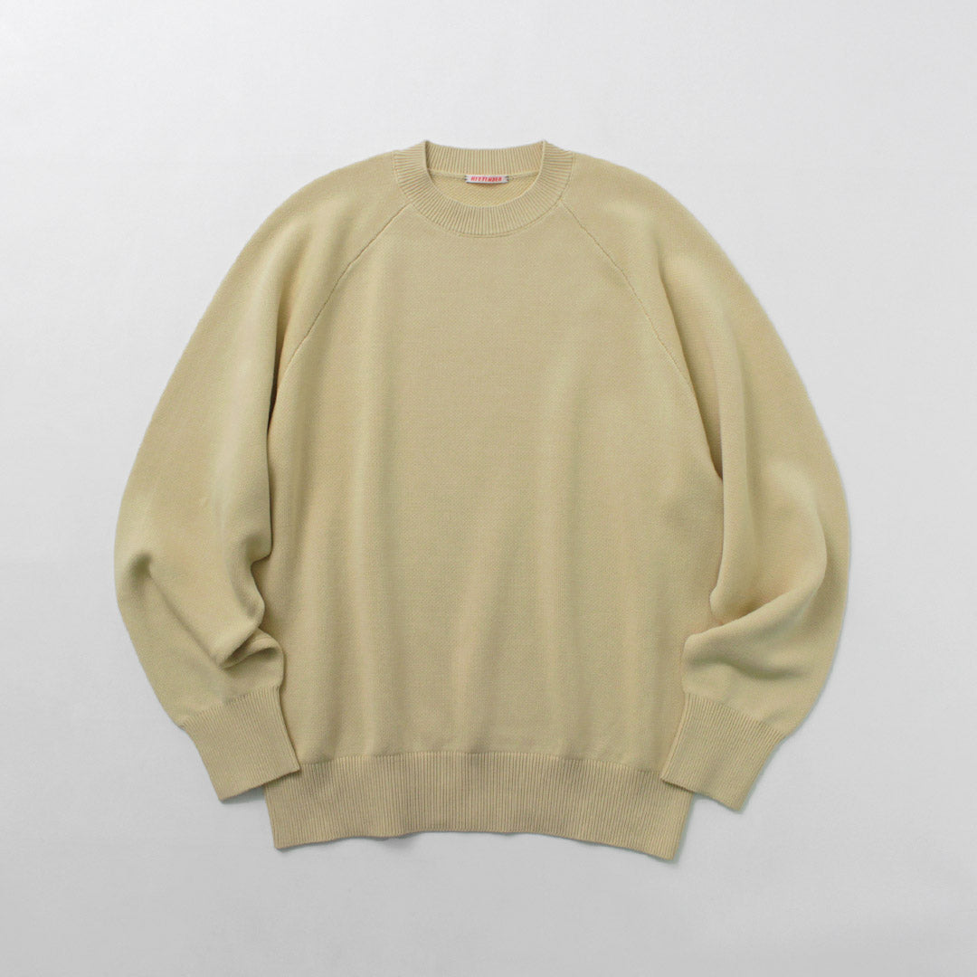 RYE TENDER / Fulton Raglan Knit Sweatshirt