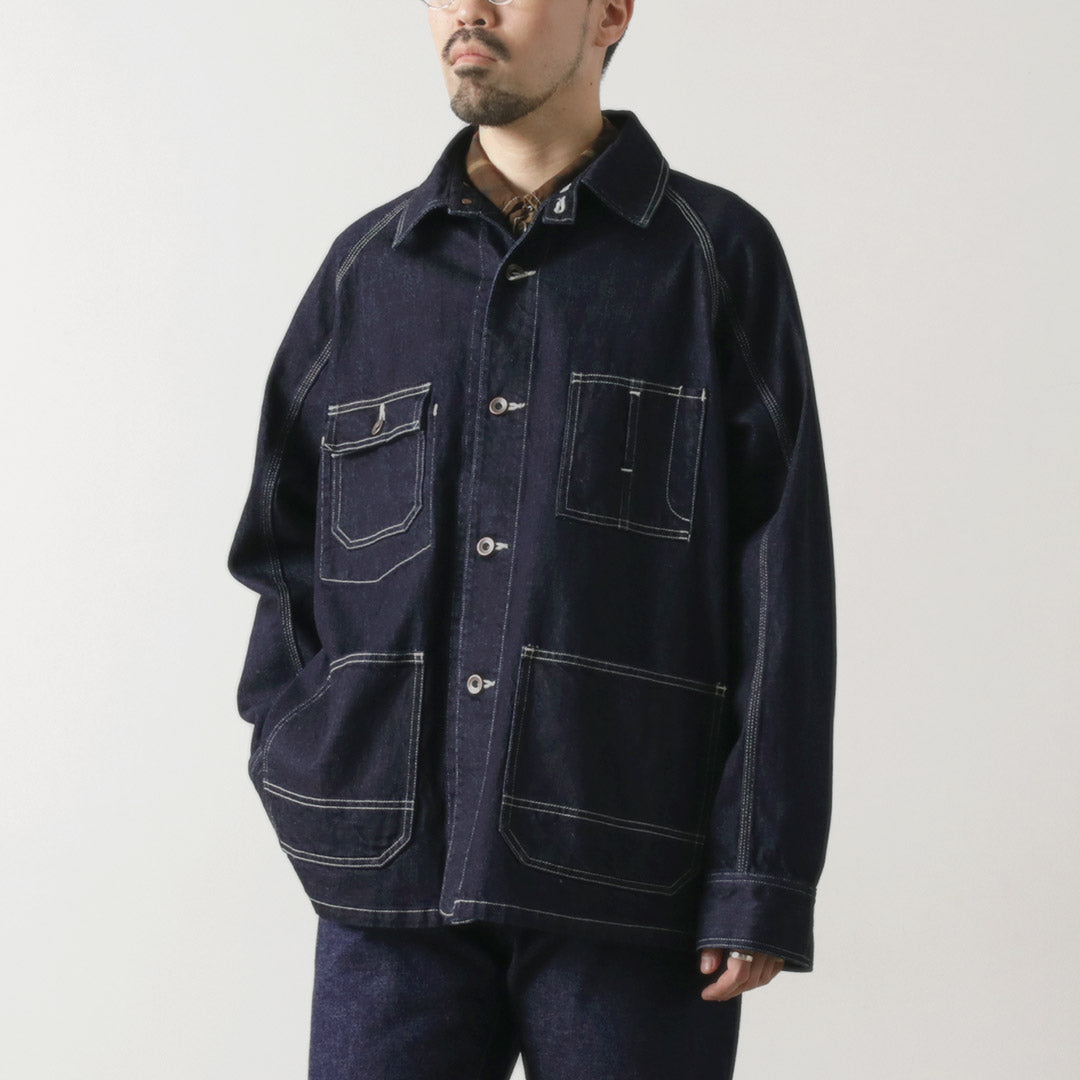 ORDINARY FITS / Denim coverall jacket one-wash