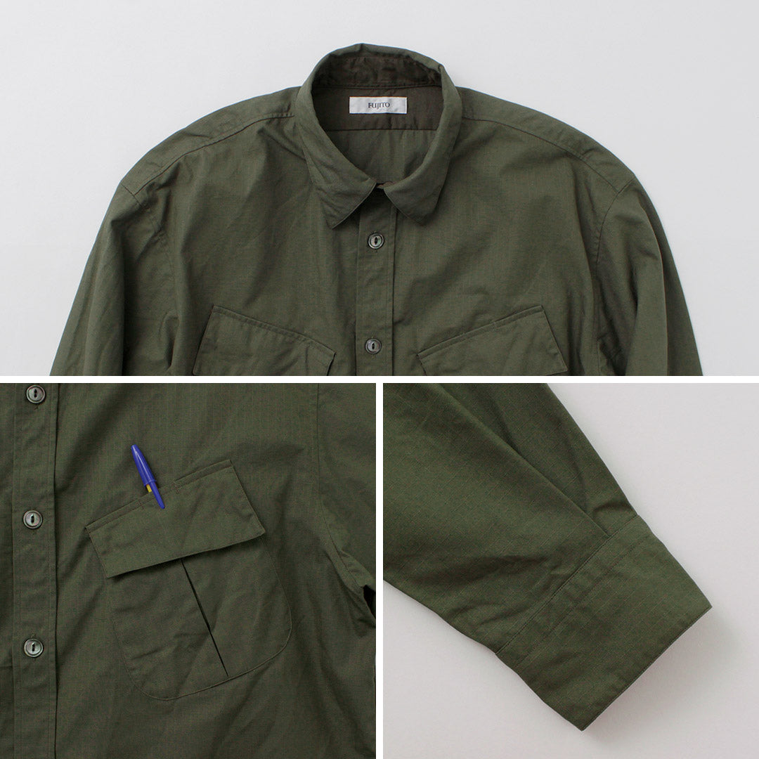 Fujito / camisa de fatiga ripstop