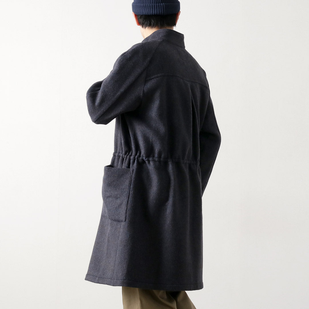 RE MADE IN TOKYO JAPAN / Wool Melton Stand-up Collar Coat