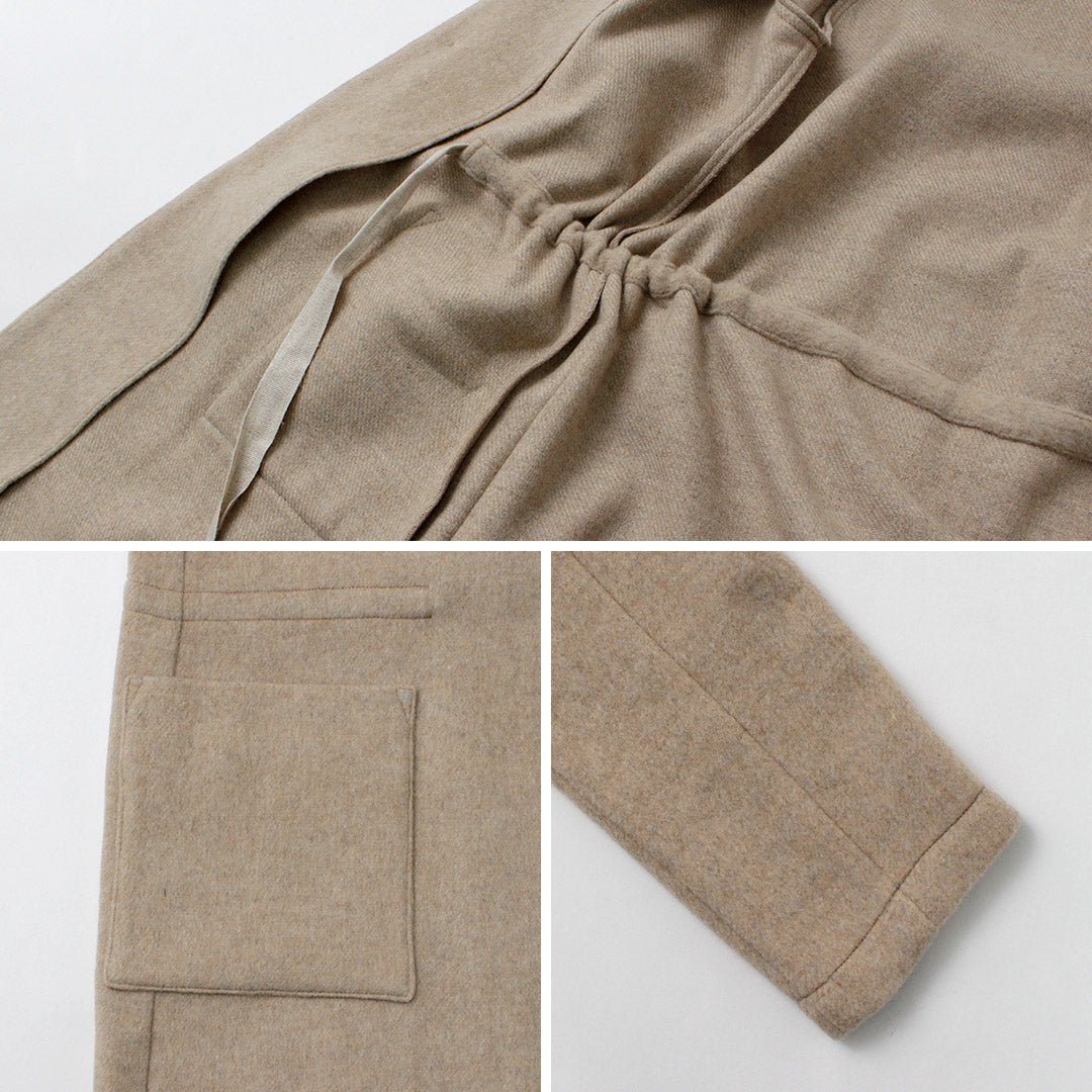 RE MADE IN TOKYO JAPAN / Wool Melton Stand-up Collar Coat