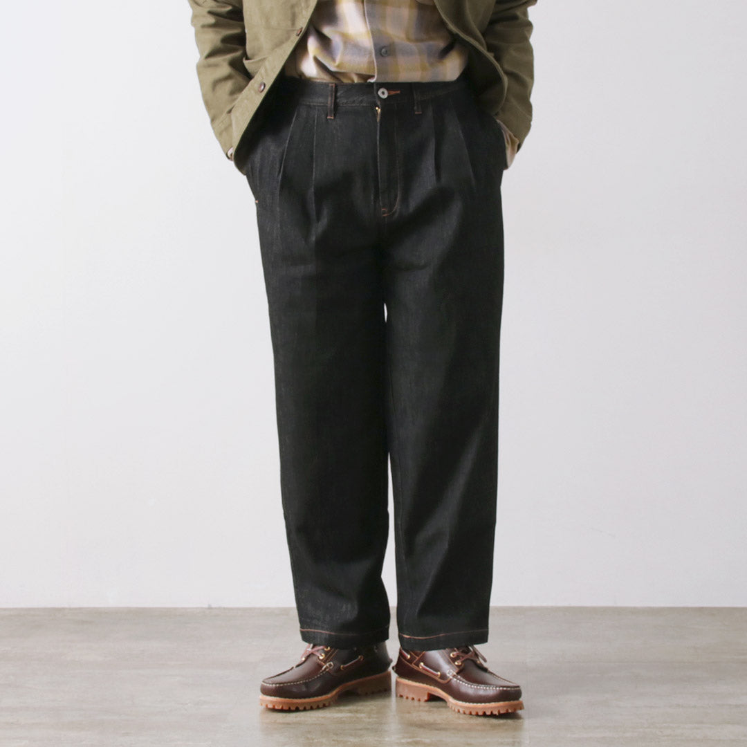 ILL ONE EIGHTY / Denim 2-tuck pants