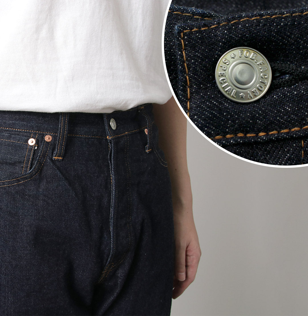 FOB FACTORY / F153 Selvaged Denim Tapered 5P Pants