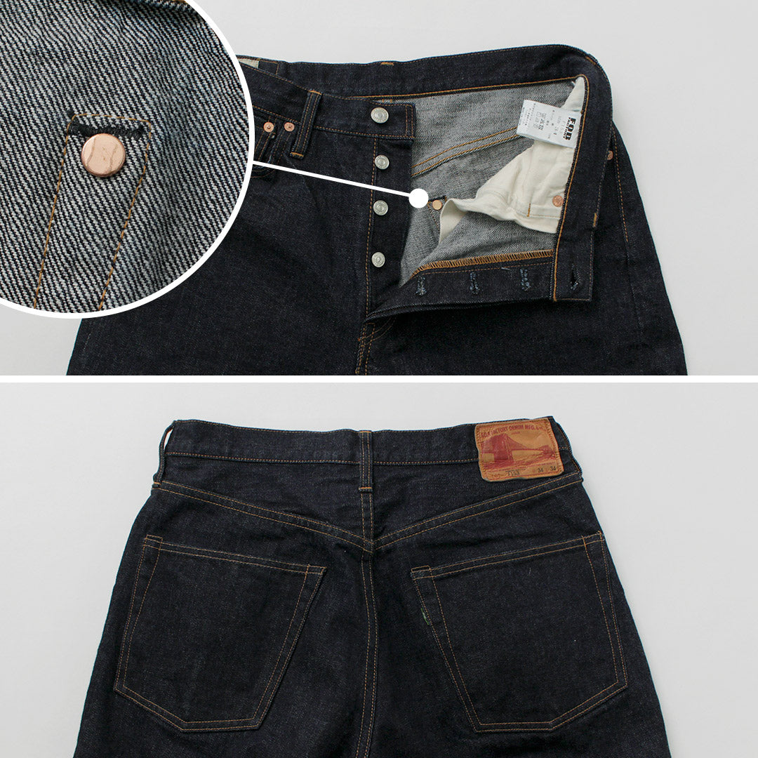 FOB FACTORY / F153 Selvaged Denim Tapered 5P Pants