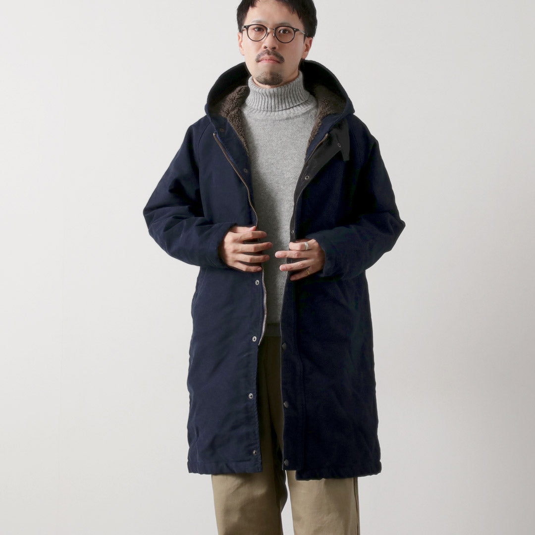 FOB FACTORY / F2450 Moleskin Hooded Coat