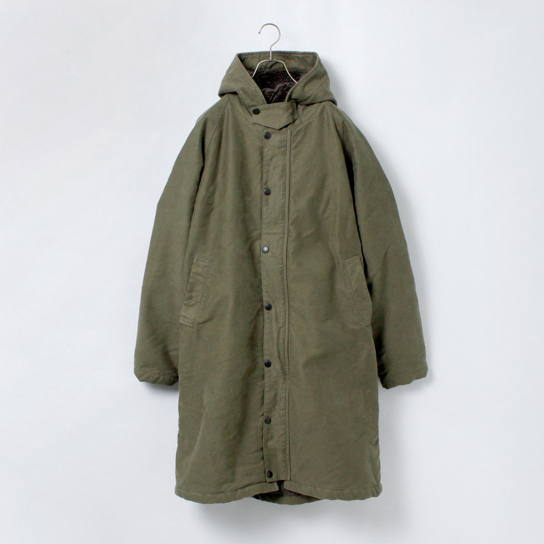 FOB FACTORY / F2450 Moleskin Hooded Coat