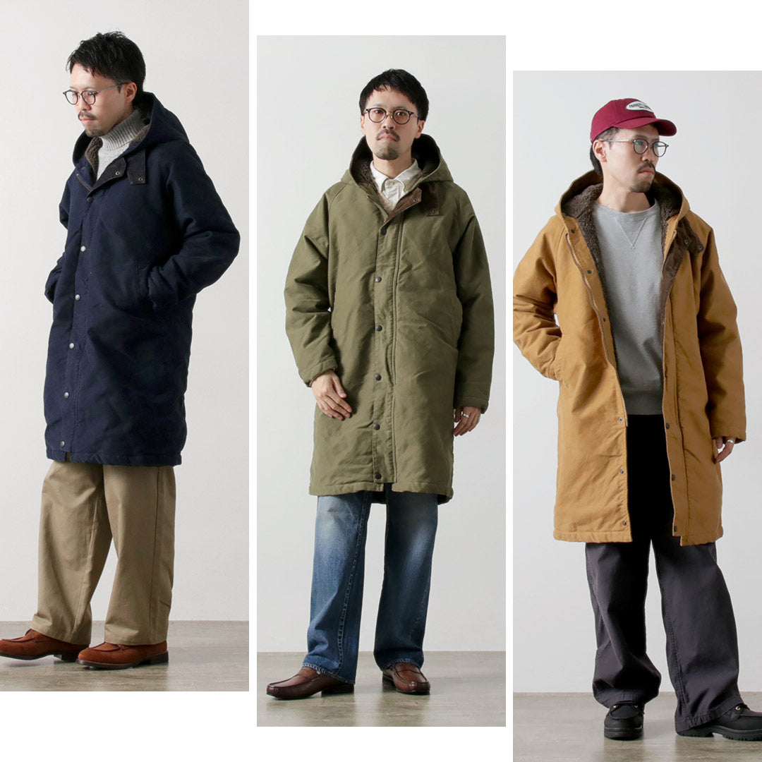 FOB FACTORY / F2450 Moleskin Hooded Coat