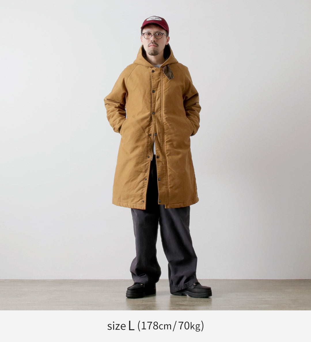 FOB FACTORY / F2450 Moleskin Hooded Coat