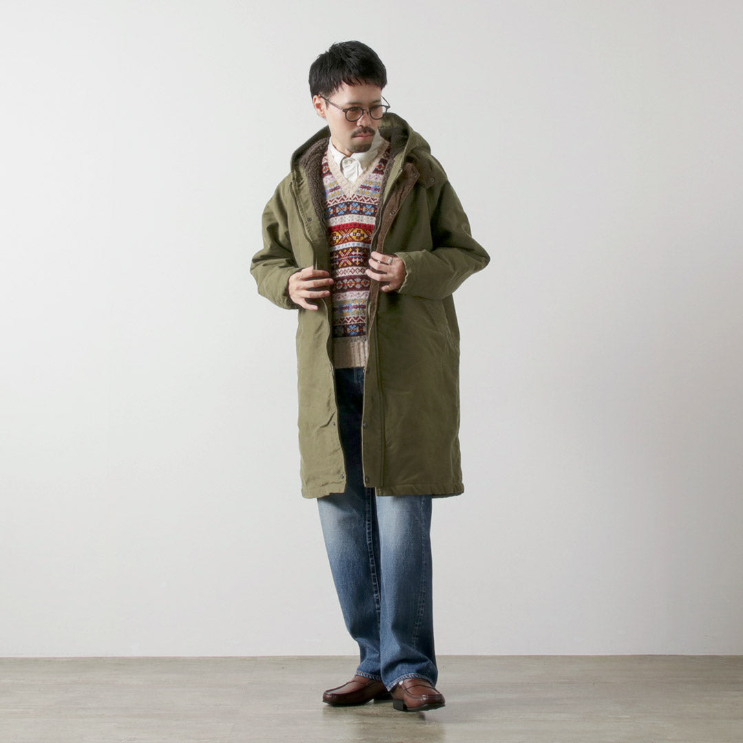 FOB FACTORY / F2450 Moleskin Hooded Coat