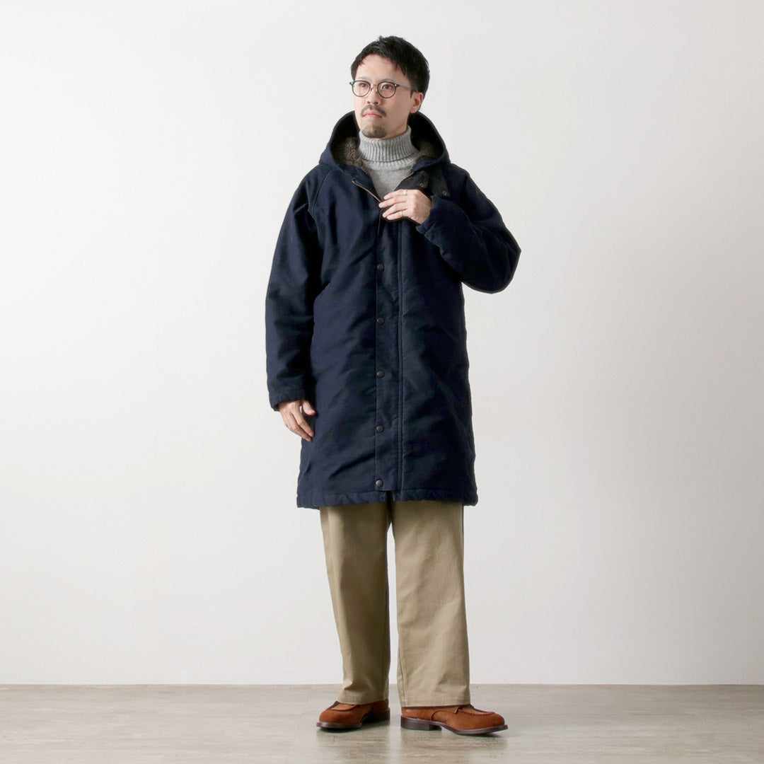 FOB FACTORY / F2450 Moleskin Hooded Coat