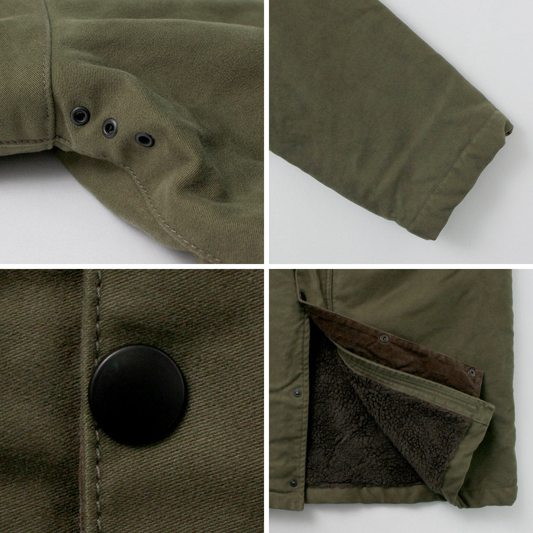 FOB FACTORY / F2450 Moleskin Hooded Coat