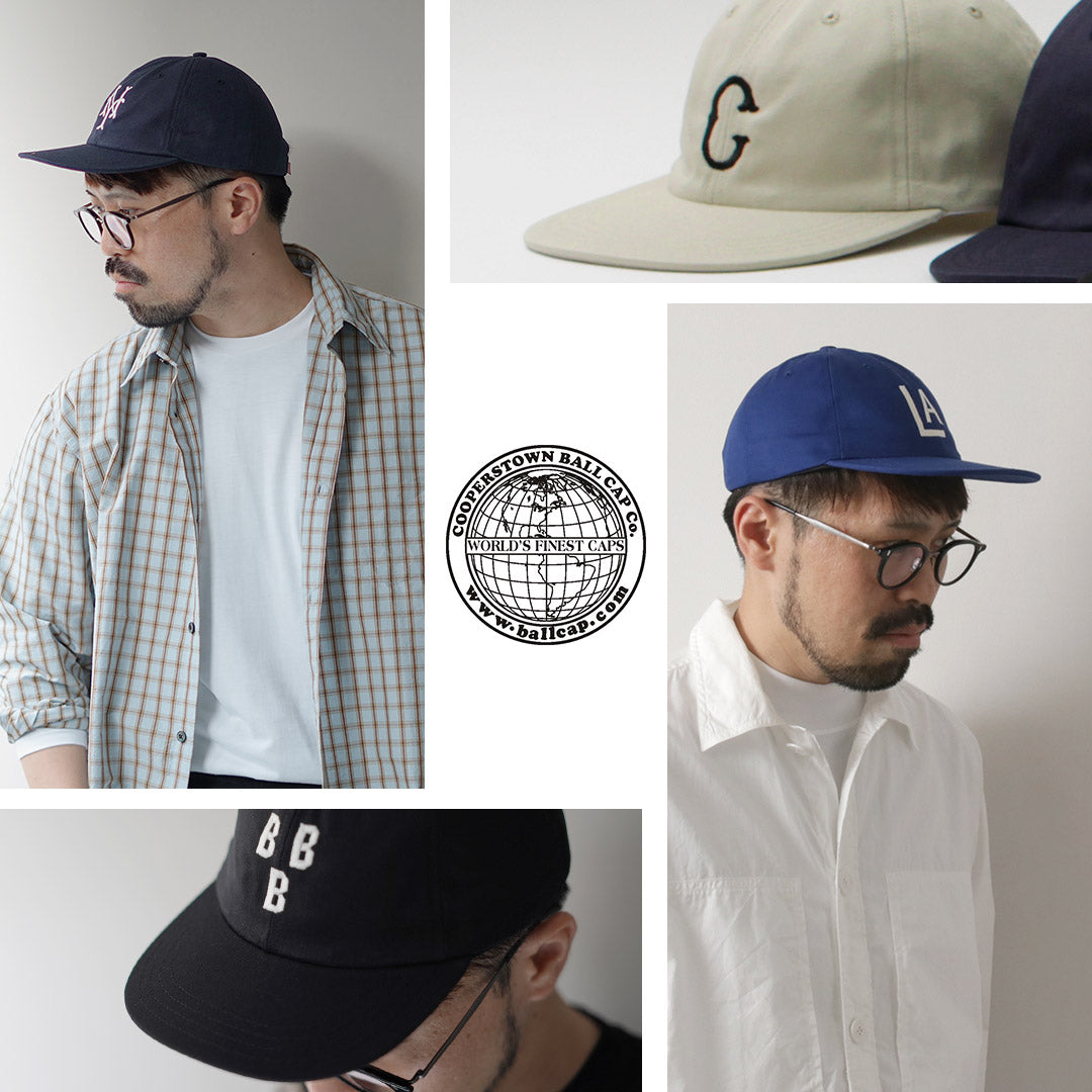 COOPERSTOWN BALL CAP / Cotton Hard Visor Cap