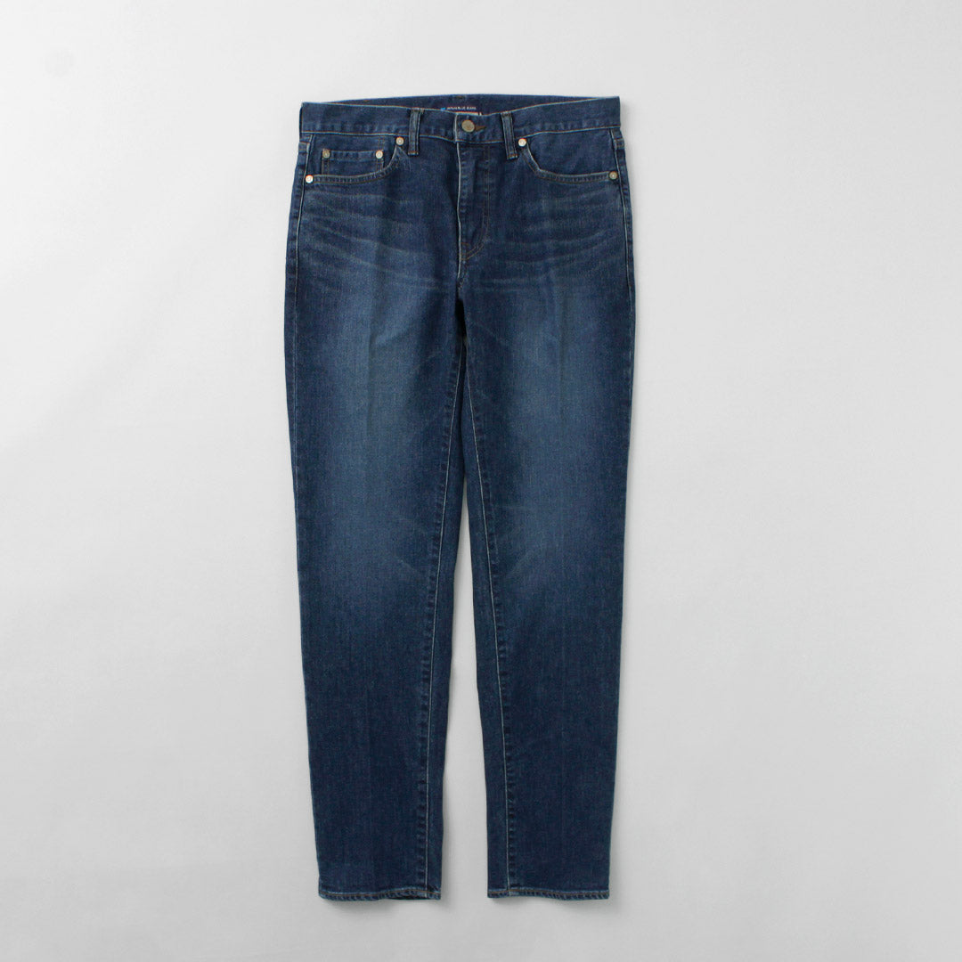 Japan Blue Jeans / 12 oz Stretch Center Crease 5P Denim Used Traitement