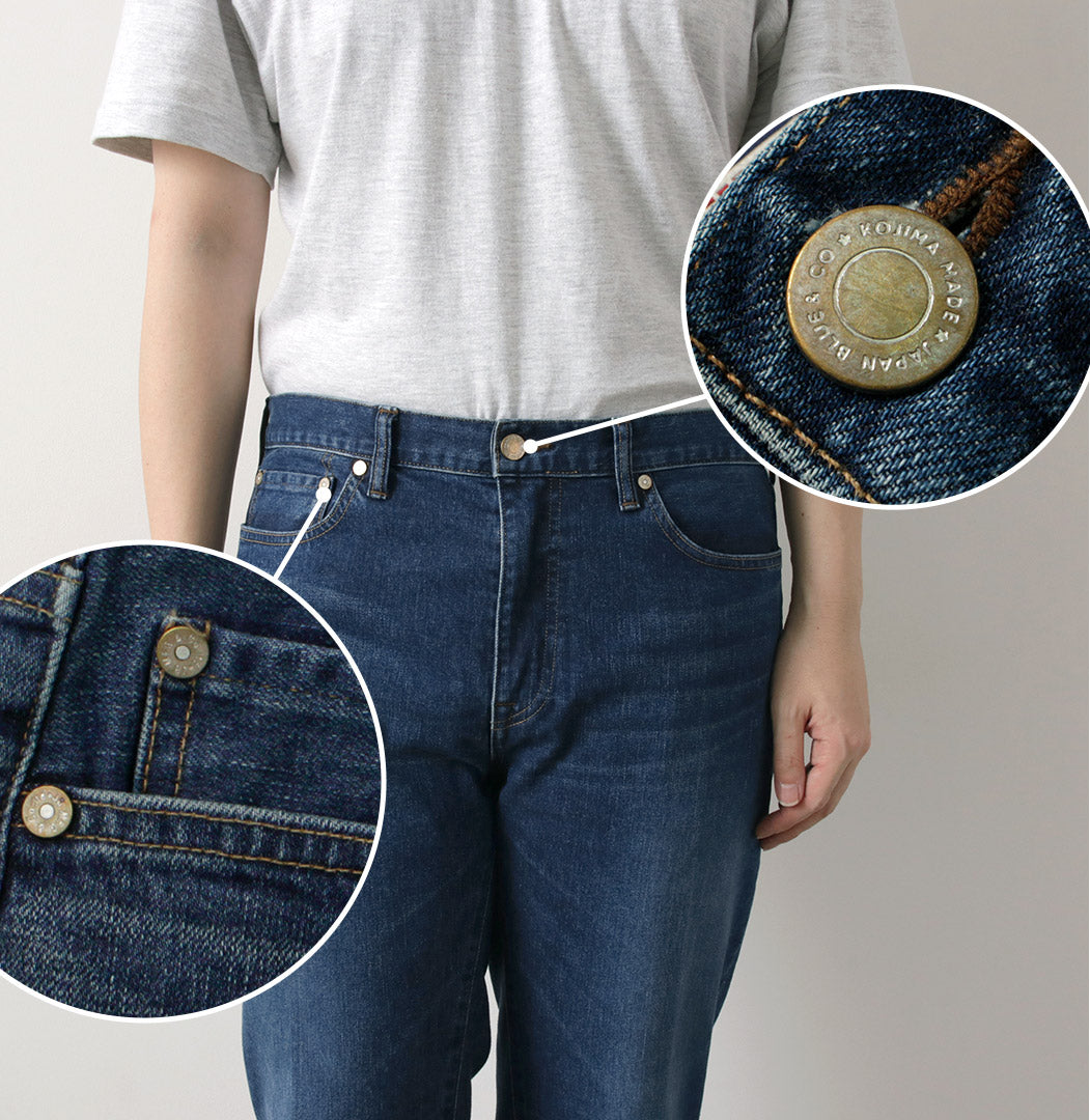 Japan Blue Jeans / 12 oz Stretch Center Crease 5P Denim Used Traitement