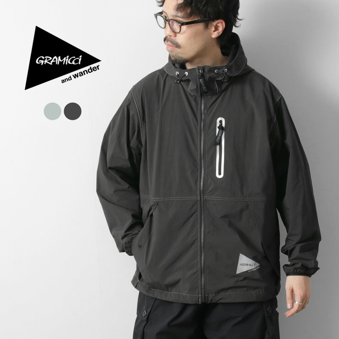 AND WANDER / Gramicci Collaboration Blush Nylon Jacket