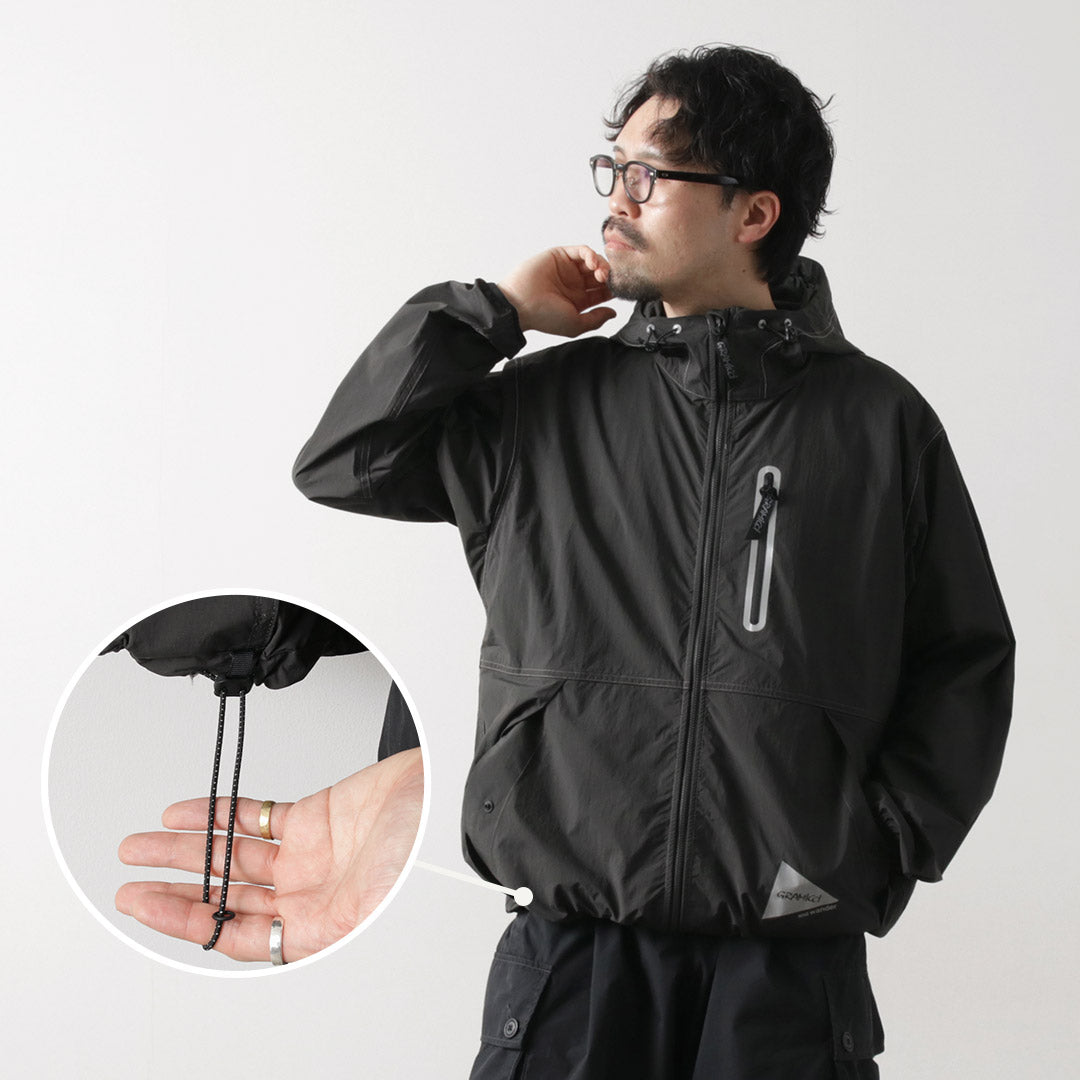 AND WANDER / Gramicci Collaboration Blush Nylon Jacket
