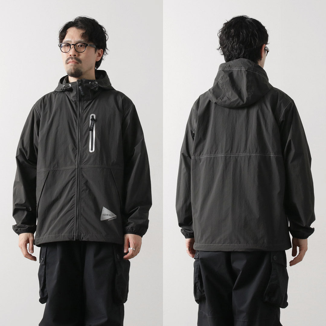 AND WANDER / Gramicci Collaboration Blush Nylon Jacket
