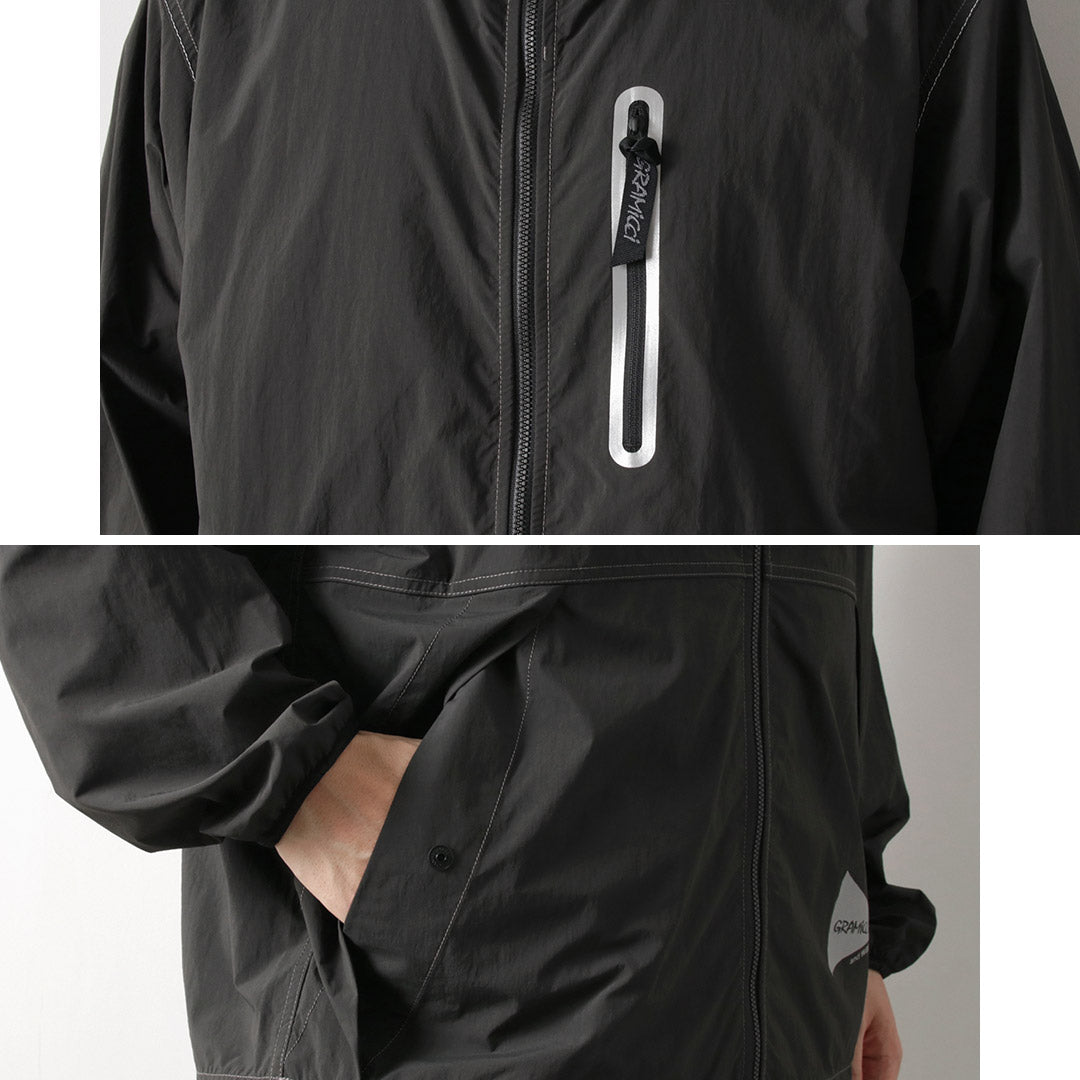 AND WANDER / Gramicci Collaboration Blush Nylon Jacket