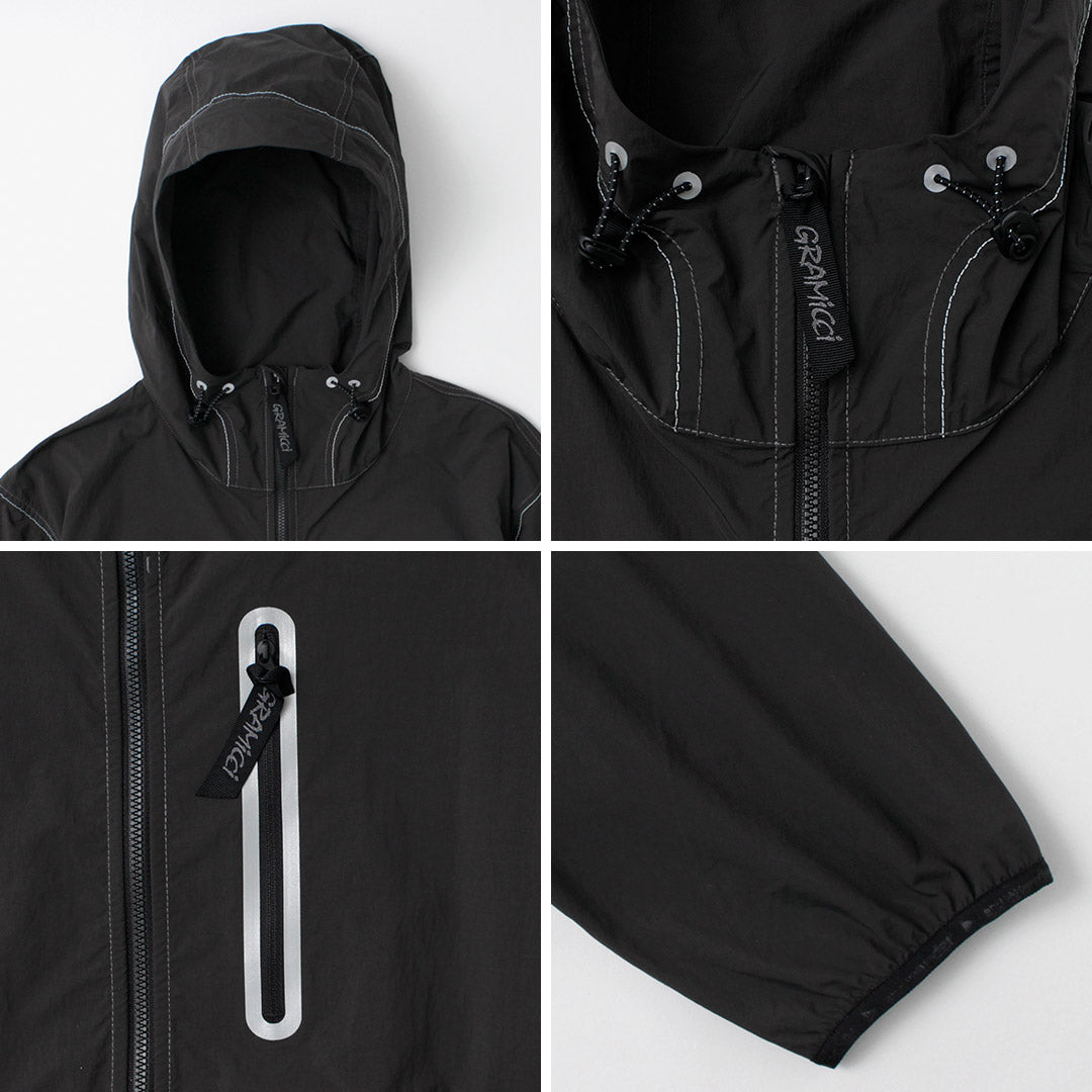 AND WANDER / Gramicci Collaboration Blush Nylon Jacket