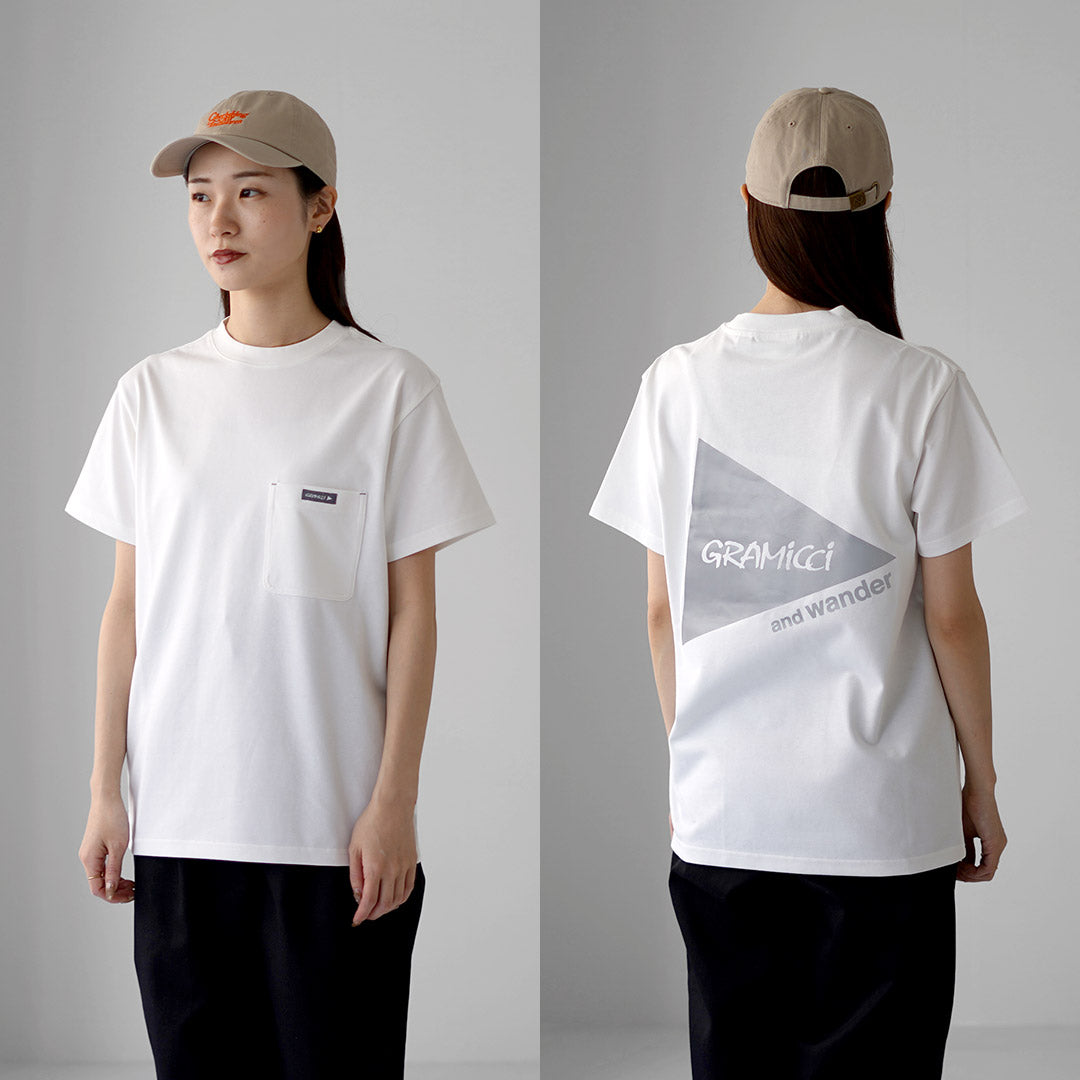 AND WANDER / Gramicci Back Print Tee