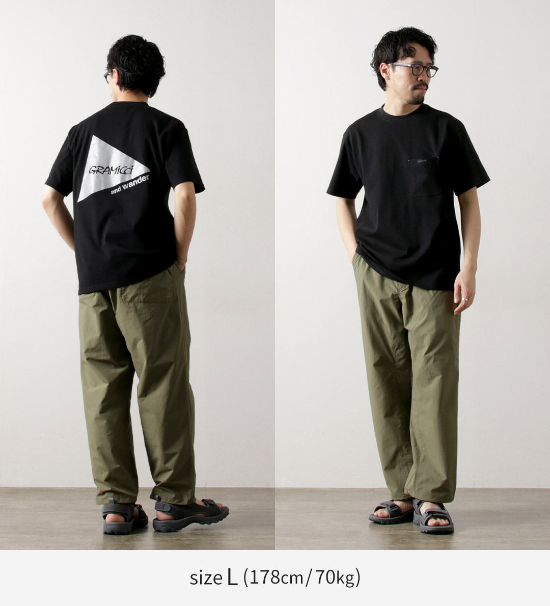 AND WANDER / Gramicci Back Print Tee
