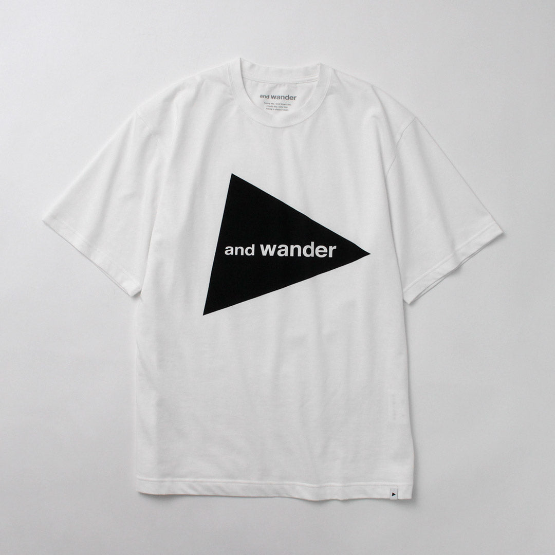 AND WANDER / Big Logo Short Sleeve T-Shirt