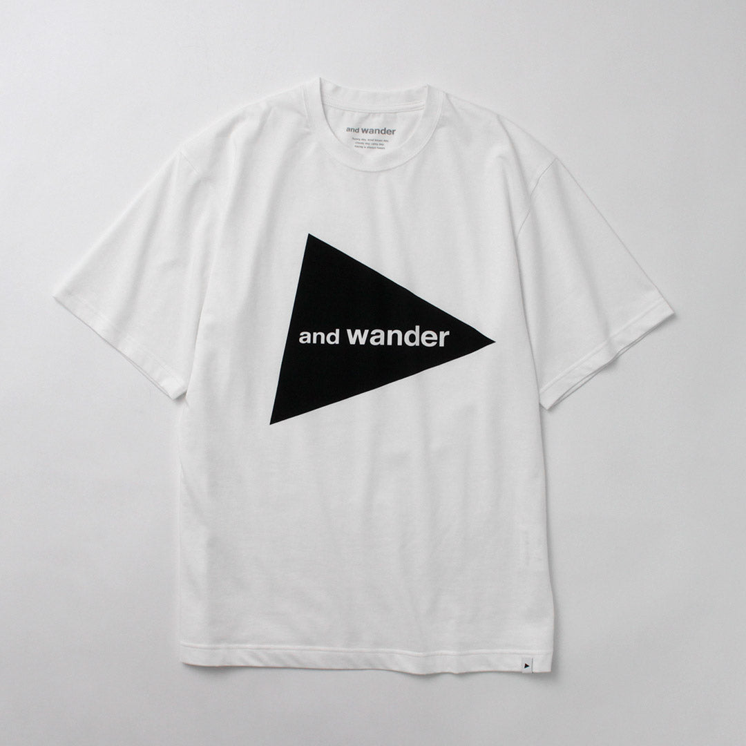 AND WANDER / Big Logo Short Sleeve T-Shirt