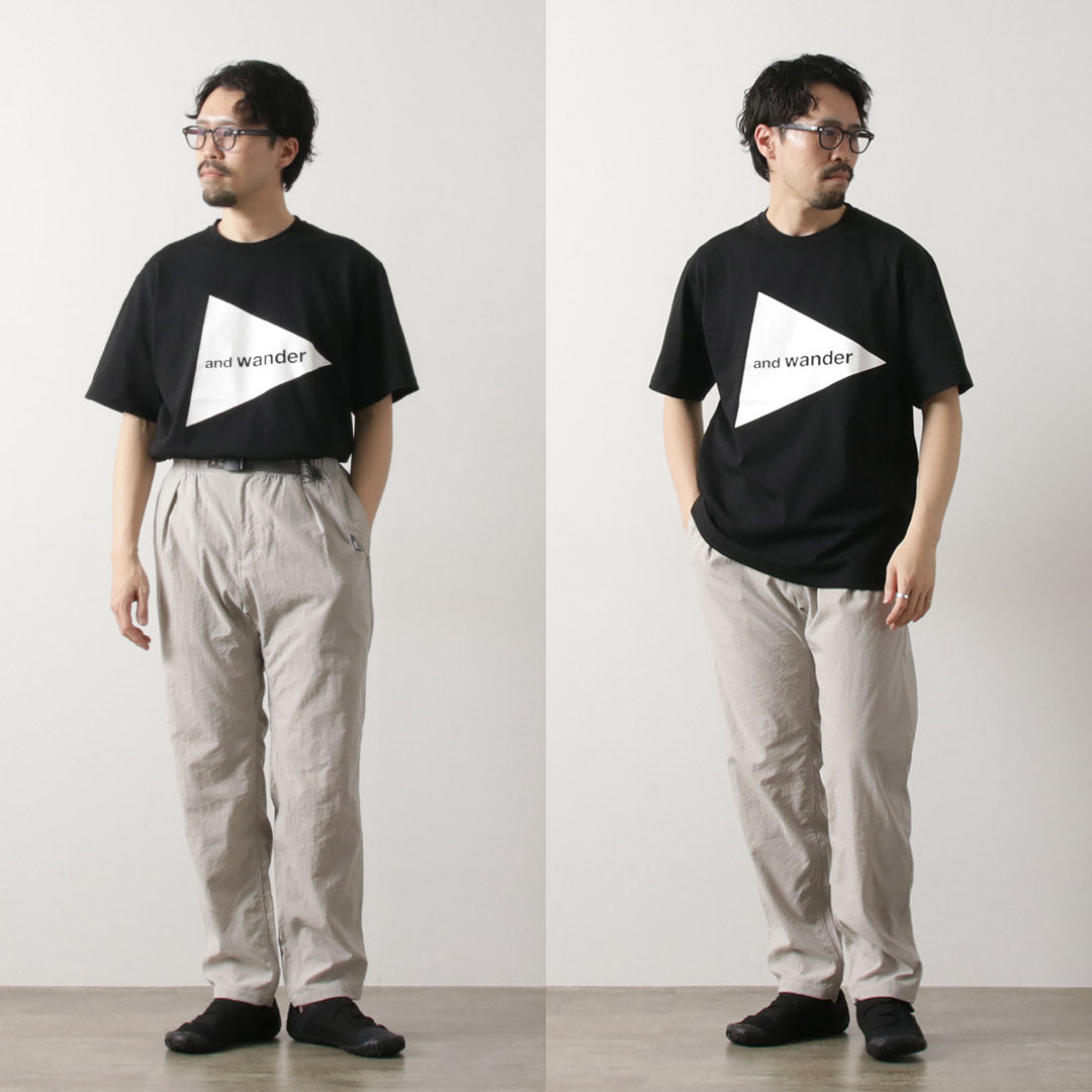 AND WANDER / Big Logo Short Sleeve T-Shirt