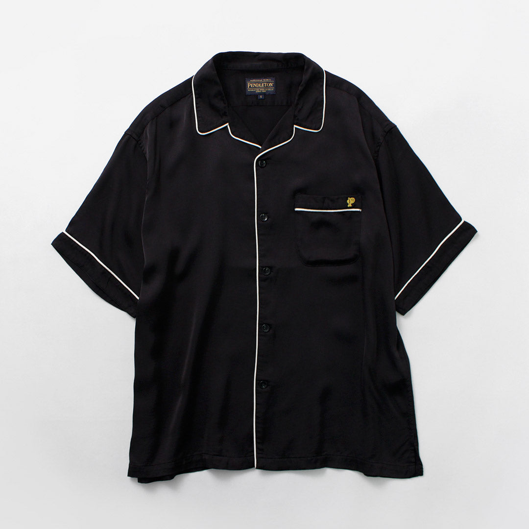 PENDLETON / Piping Embroidery Open Collar Shirt