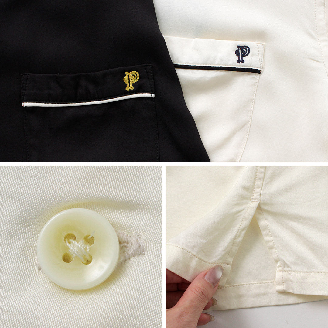 PENDLETON / Piping Embroidery Open Collar Shirt