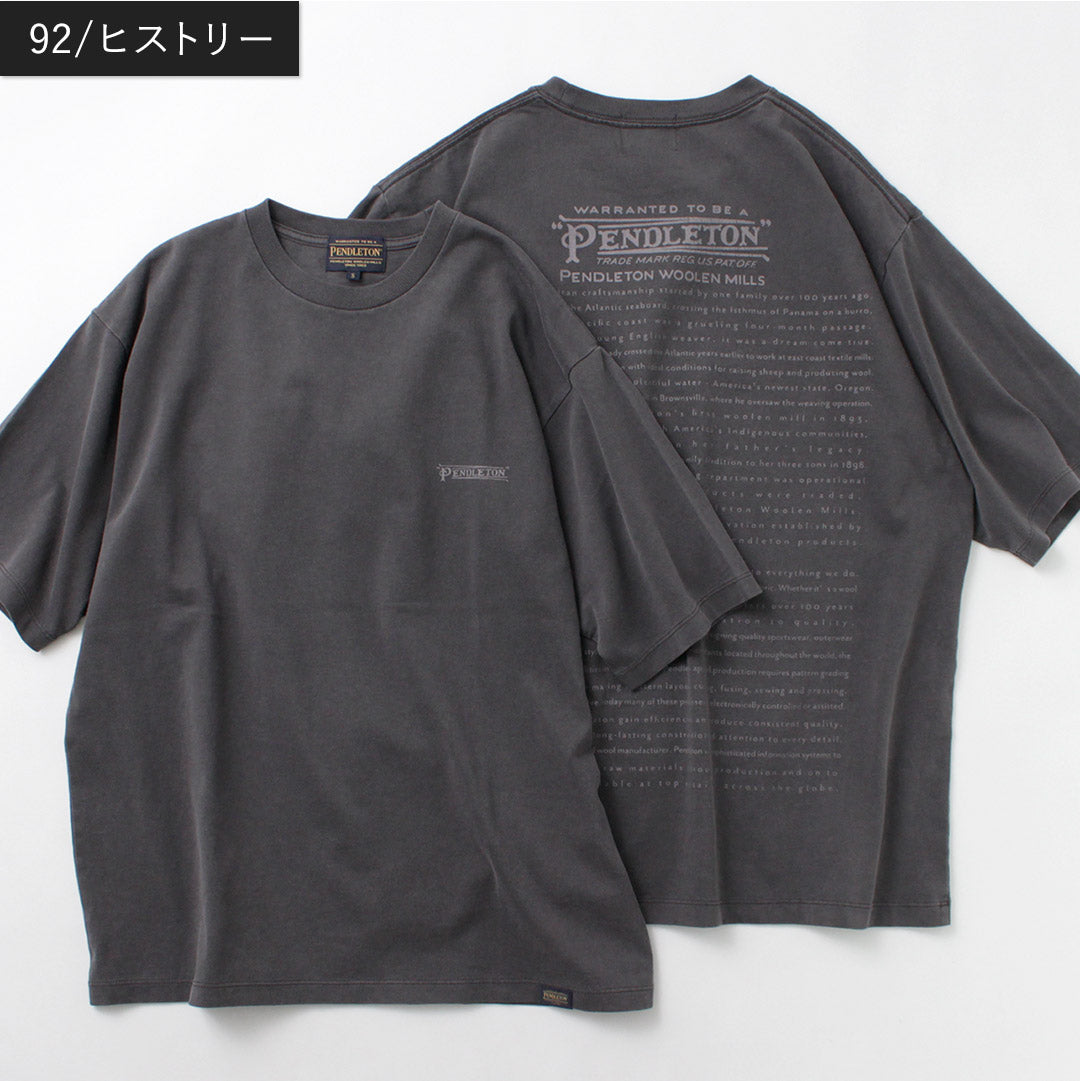 PENDLETON / Pigment Dye Print T-Shirt