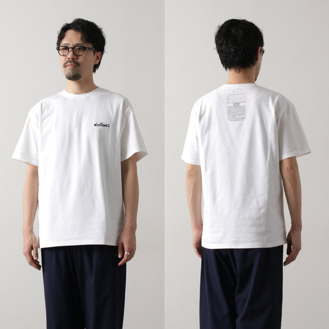WILDTHINGS / Army Tag Print T-Shirt