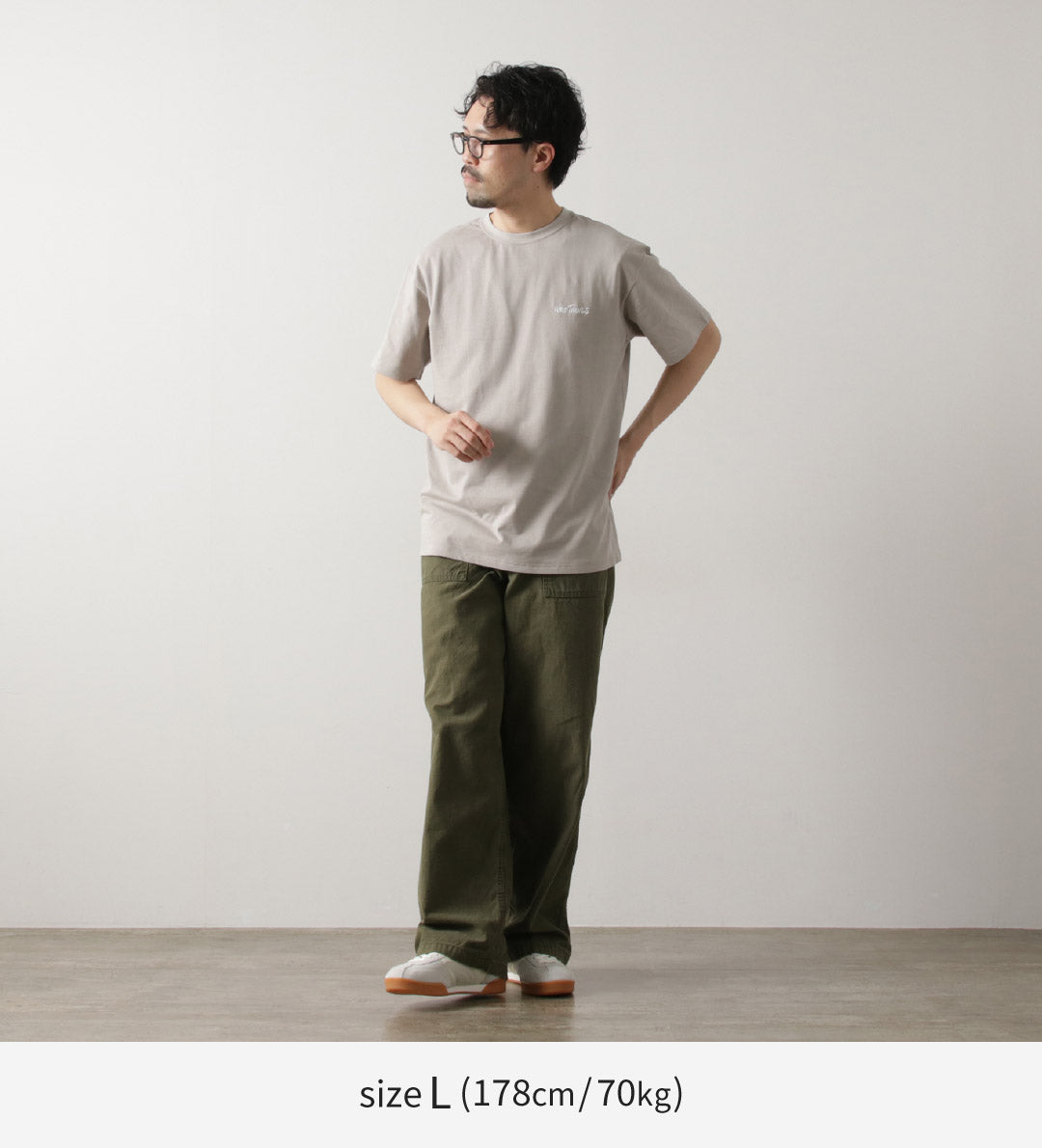WILDTHINGS / Army Tag Print T-Shirt