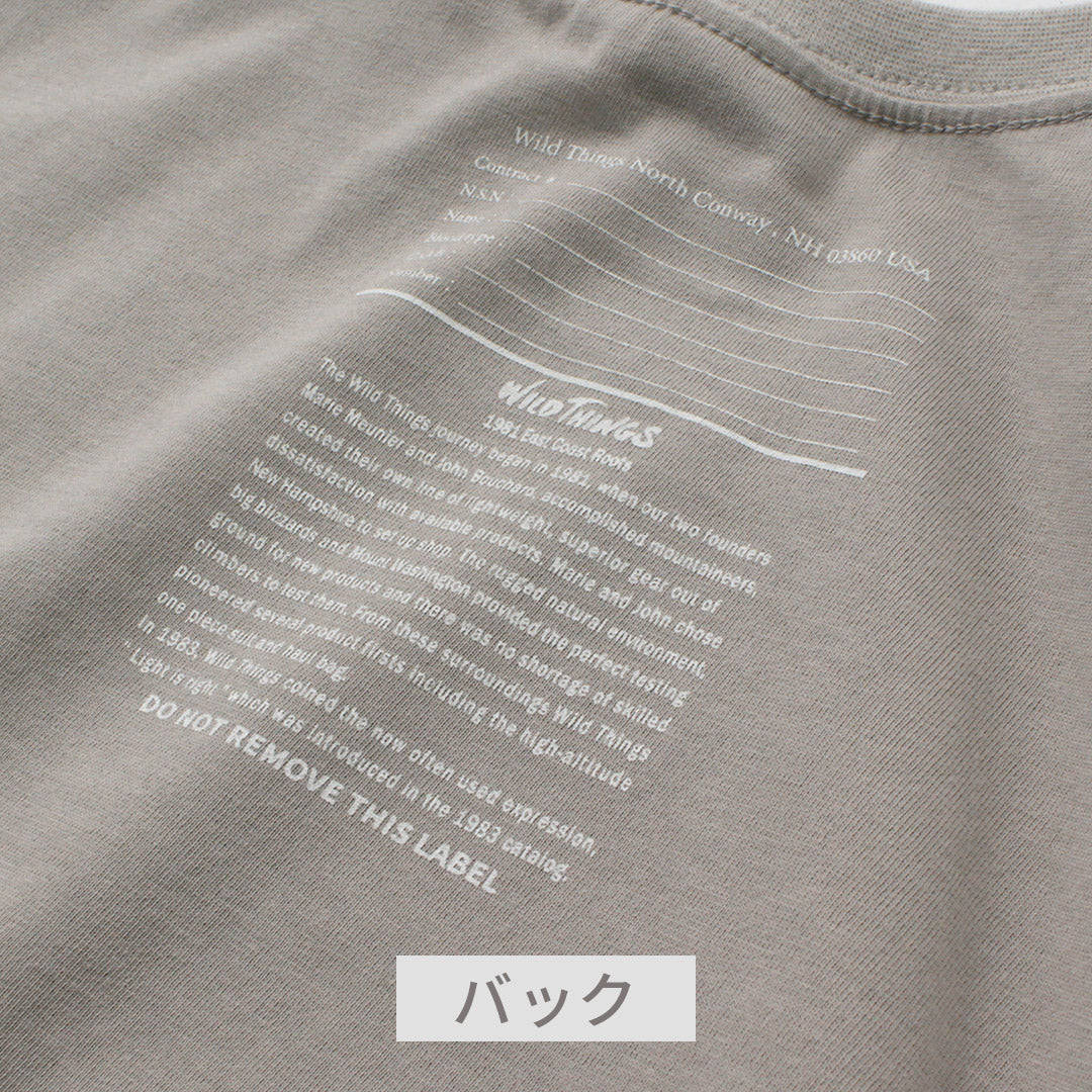 WILDTHINGS / Army Tag Print T-Shirt
