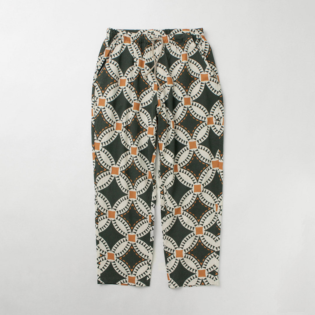 HAVE A GRATEFUL DAY / Ample Easy Pants Vintage Quilt Print