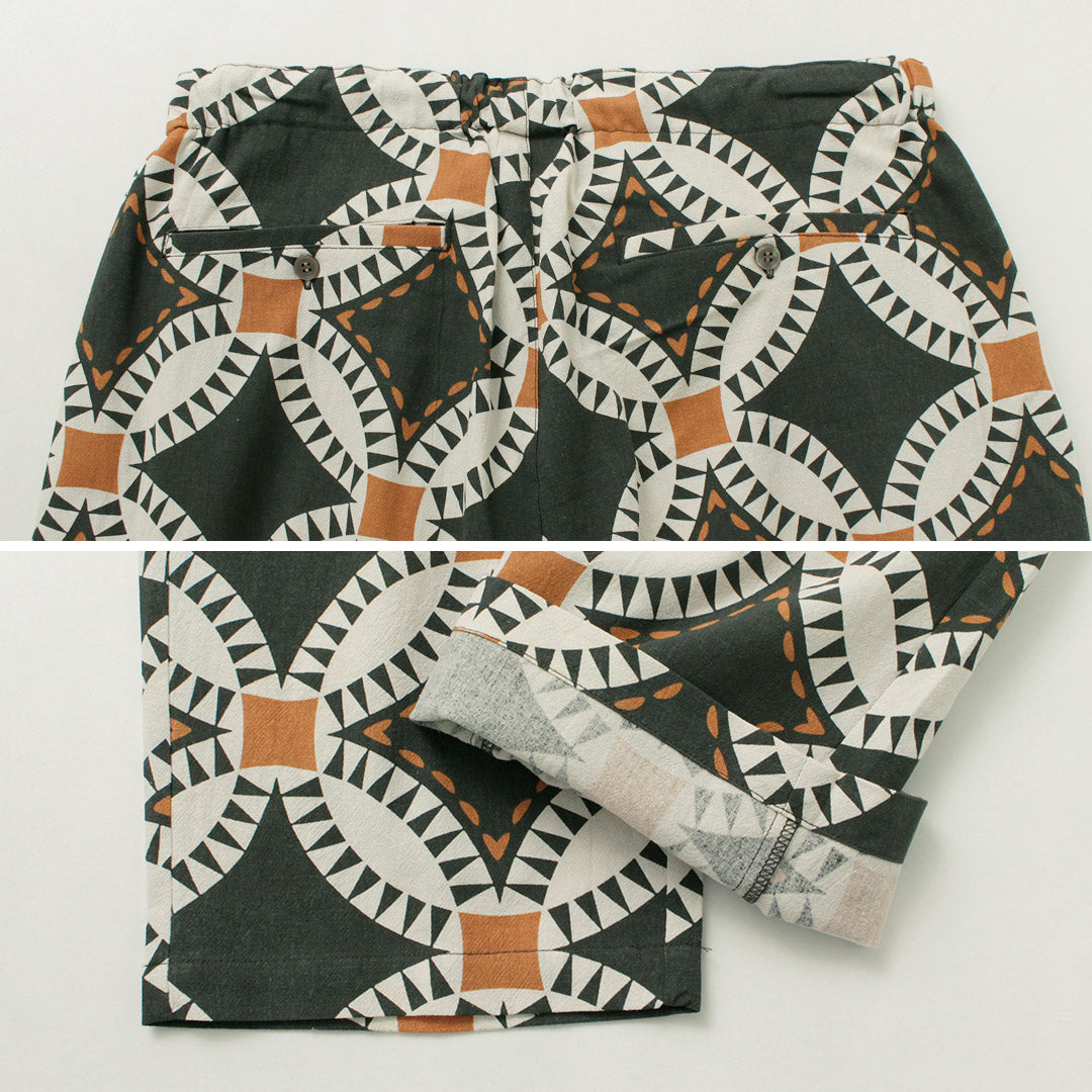 HAVE A GRATEFUL DAY / Ample Easy Pants Vintage Quilt Print