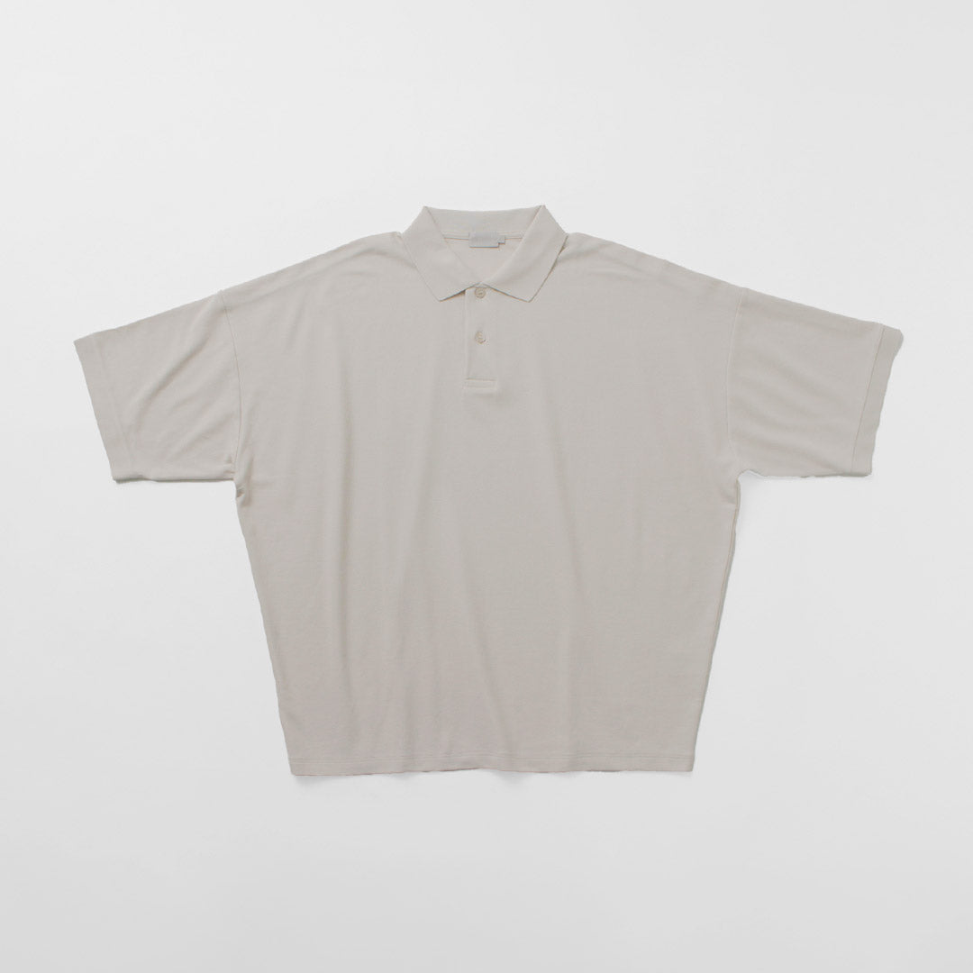 HANDVAERK / Short Sleeve Tapered Big Pique Polo Shirt