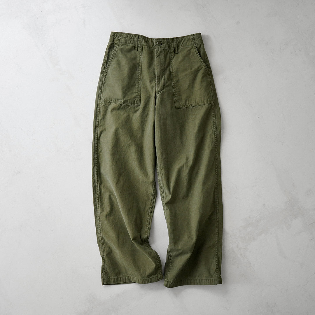 JAPAN BLUE JEANS / 와이드 베이커 팬츠 유황 염색 백 새틴