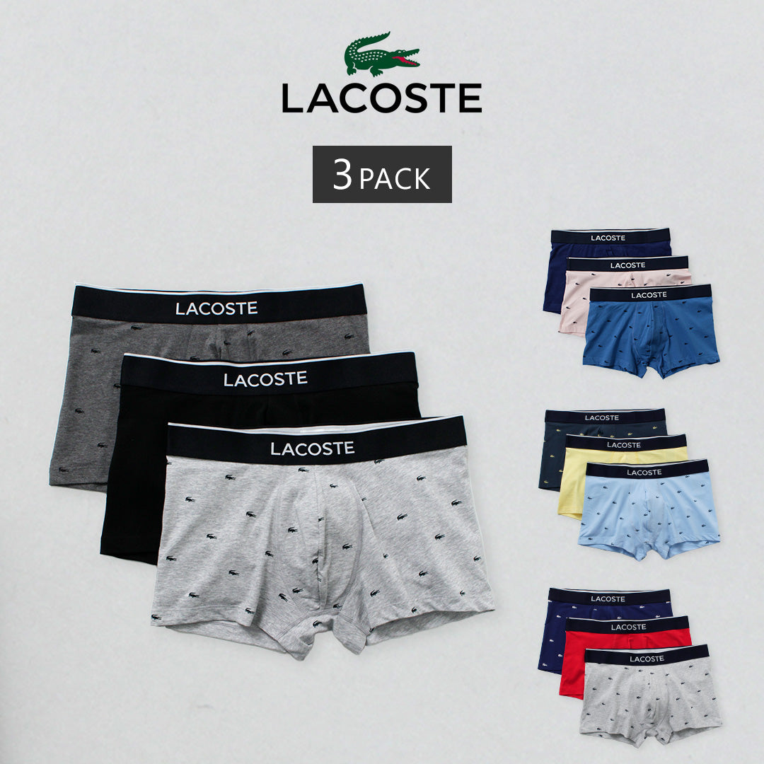 LACOSTE / Small Crocodile 3-pack Boxer Shorts