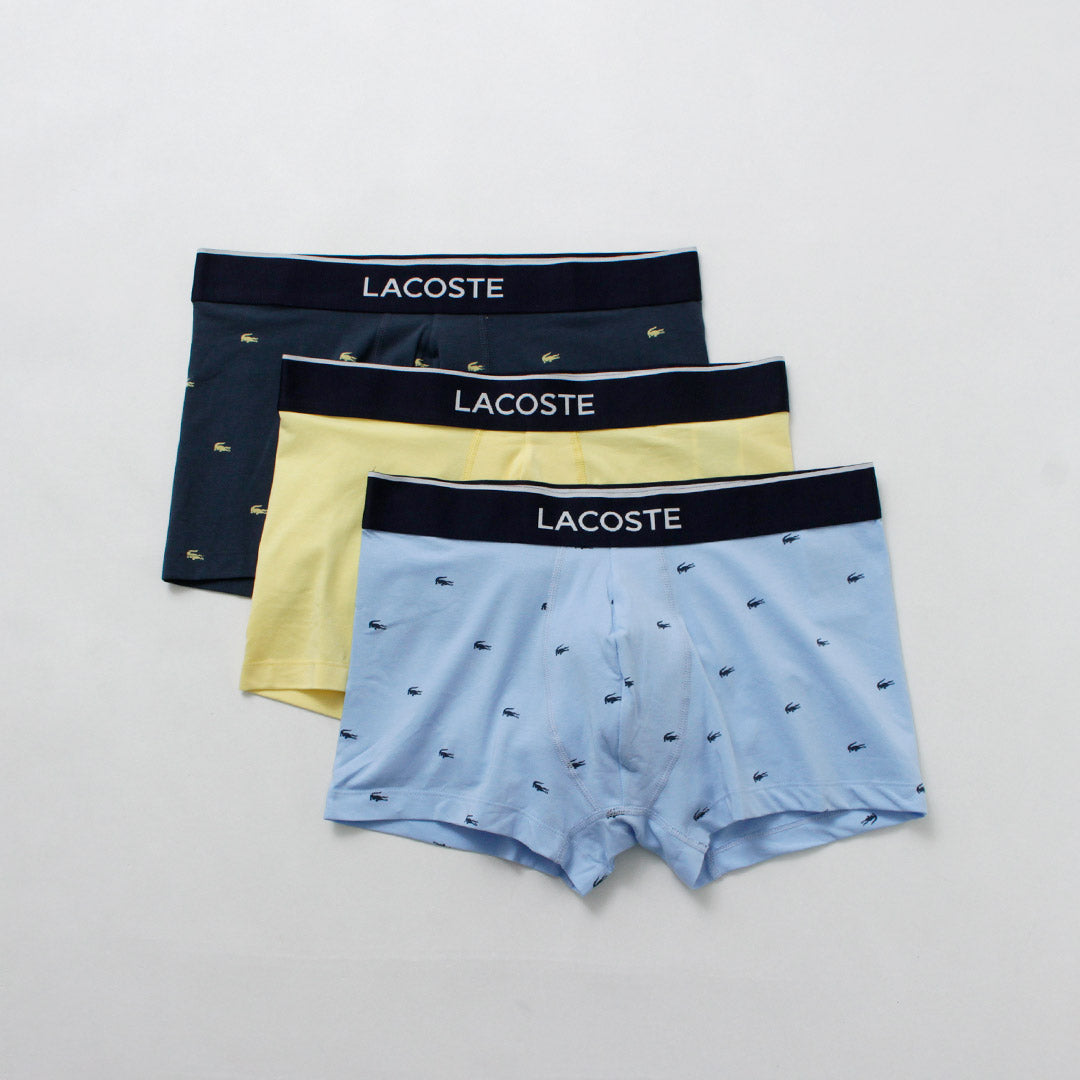 LACOSTE / Small Crocodile 3-pack Boxer Shorts