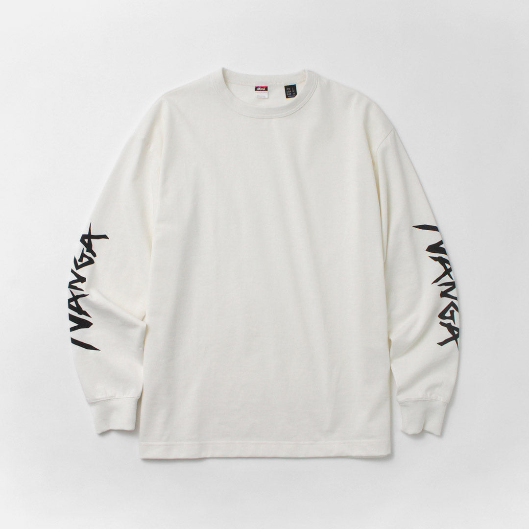 NANGA / Eco Hybrid Sleeve Logo Long Sleeve T-Shirt