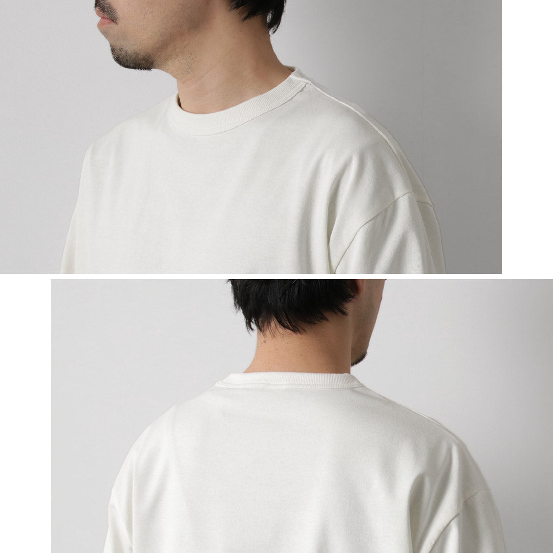 NANGA / Eco Hybrid Sleeve Logo Long Sleeve T-Shirt